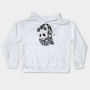 mexican panda ecopop art Kids Hoodie